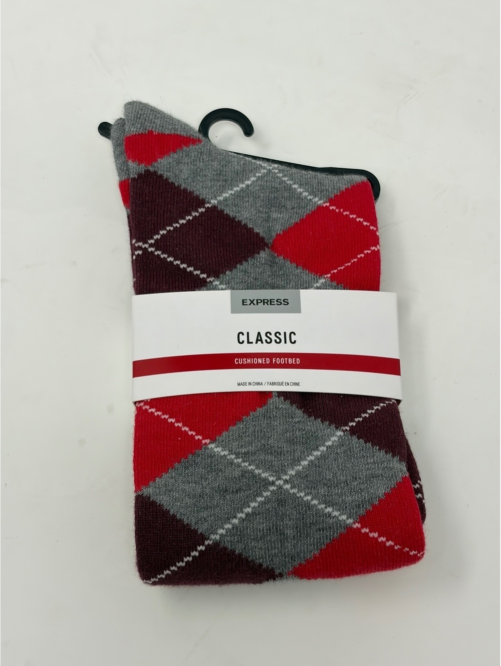 Express Classic Cushioned Footbed Argyle Socks
